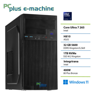 PCPLUS e-machine Ultra 7 265 | 32GB | 1TB | W11P | Namizni Računalnik