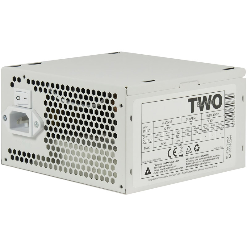 Inter-tech sl-700 plus two 700w | atx | beli napajalnik 1 Komponentko: inter-tech sl-700 plus two 700w atx beli napajalnik – bulk pakiranje