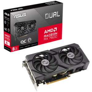 ASUS Dual Radeon RX 7600 EVO OC | 8GB GDDR6 | RDNA 3 | HDMI 2.1 In DisplayPort 1.4a | Grafična Kartica