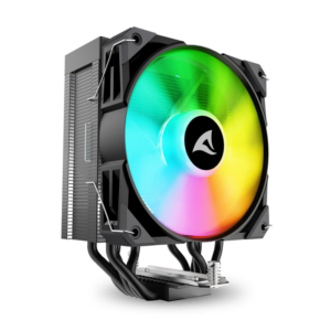 Sharkoon A50 RGB Black | 120mm PWM | 230W TDP | 5 Bakrenih Toplotnih Cevi | ARGB Procesorski Hladilnik