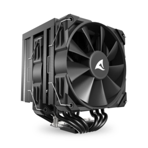 Sharkoon A60 Black | Dual Tower | 2x 120mm PWM | 260W TDP | Intel AMD | CPU Hladilnik