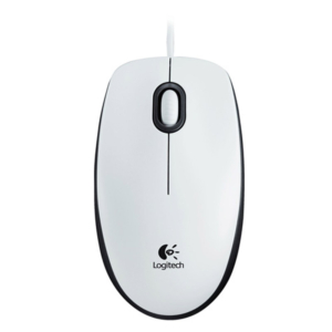 Logitech M100 | 1000 DPI | USB-A | 1,8-Metrski Kabel | Bela Žična Optična Miška