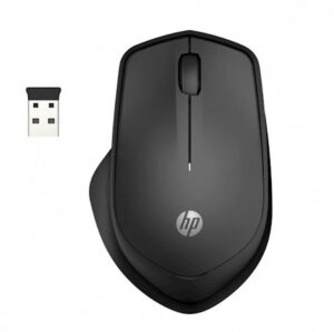 HP Silent 280M | Tiho Brezžično Povezovanje | Ergonomska Oblika Z Naslonom Za Palec | 18 Mesecev Baterije | 2.4 GHz USB-A | Miška