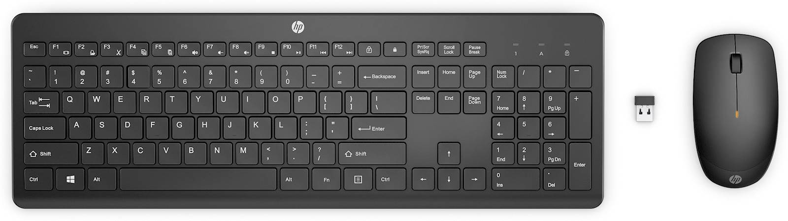 Hp 230 wl | brezžična | siva | tipkovnica z miško 1 Tipkovnica z miško hp 230 wl brezžična komponentko