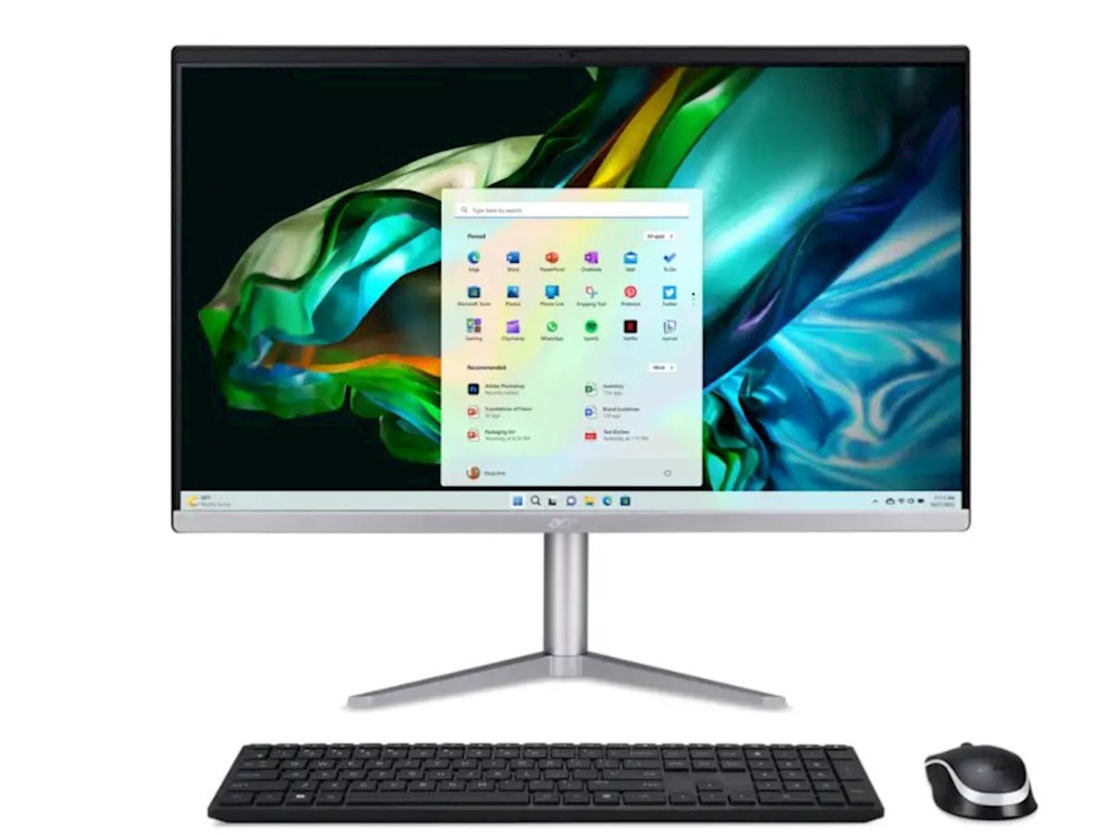 Računalnik acer aio aspire c24-1300 ryzen 5 7520u/16gb/ssd 1tb 23,8” fhd/w11 komponentko
