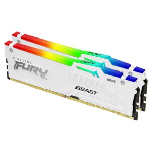 Kingston FURY Beast White RGB EXPO | DDR5 | 64GB KIT (2x 32GB) | 6000MHz | CL30 | DIMM | RAM Pomnilnik
