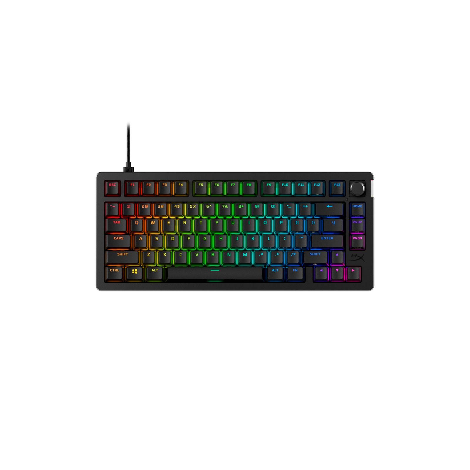 Hyperx alloy rise 75 | rgb črna | mehanska tipkovnica 1 Komponentko: tipkovnica hyperx alloy rise 75