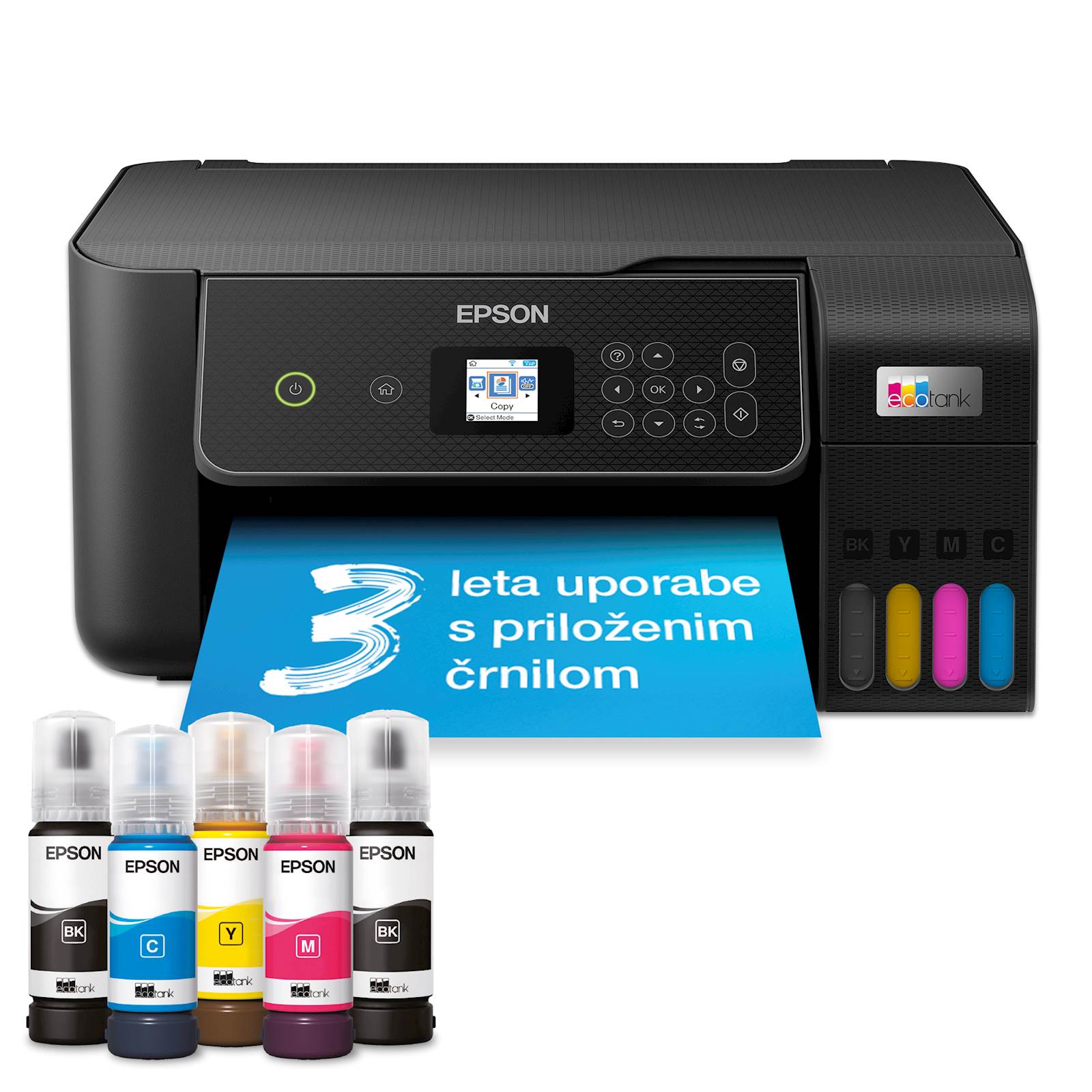 Epson ecotank l3280 | wi-fi | wi-fi direct | barvni lcd | print scan copy | do 8100 čb in 6500 barvnih strani | večfunkcijska brizgalna naprava 1 Epson ecotank l3280 | wi-fi | wi-fi direct | barvni lcd | print scan copy | do 8100 čb in 6500 barvnih strani | večfunkcijska brizgalna naprava