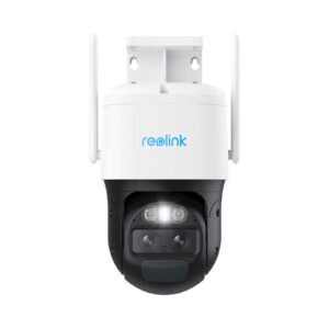Reolink Trackmix Serija B770 | 4K 8MP | Baterijska Wi-Fi 6 Dvojna Leča | Samodejno Sledenje In 8x Optični Zoom | Zunanja IP Kamera