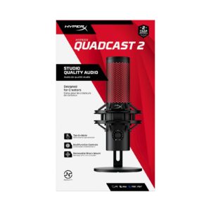 HP HyperX 2 QuadCast | Mikrofon za PC PS5 Mac