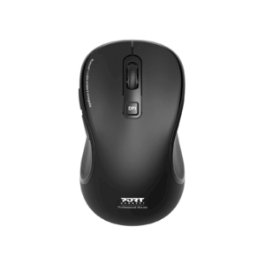 PORT Connect Essentiel | WL+BT USB-C | Polnilna Črna Brezžična Miška