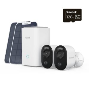 Reolink Home Hub 1 | 2x Argus B350 4K 8MP | 2x Solarni Panel | Wi-Fi 6 | Lokalno Shranjevanje | IP Kamera Komplet