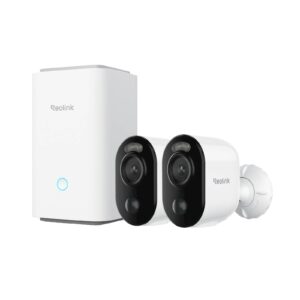 Reolink Hub 1 + 2 X Argus B310 | 3MP Wi-Fi Baterijski Kamero Komplet | 128GB MicroSD | Pametno Zaznavanje | Lokalno Shranjevanje | IP Kamera Komplet