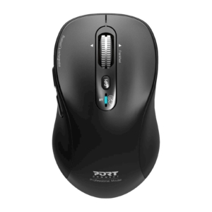 PORT Connect Expert 900707C | Bluetooth 2.4 GHz USB-C Polnilna | 3200 DPI Tiha Desnoročna | Brezžična Miška