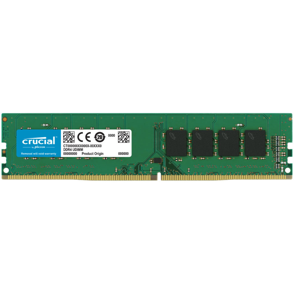 Ddr4 32gb 3200mhz cl22 single (1x32gb) crucial value 1,2v (ct32g4dfd832a) komponentko