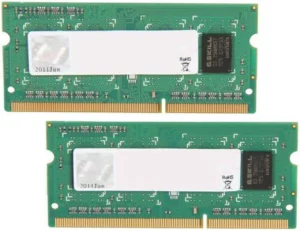 G.Skill F3-12800CL9D-4GBSQ | DDR3-1600 MHz | 4 GB (2x2 GB) | CL9 | SO-DIMM RAM