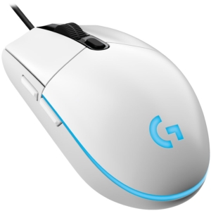 LOGITECH G203 LIGHTSYNC | 8000 DPI | LIGHTSYNC RGB | 6 Programabilnih Gumbov | Bela Žična Gaming Miška
