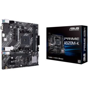 ASUS PRIME A520M-K | AM4 | mATX | D-SUB HDMI | Matična Plošča