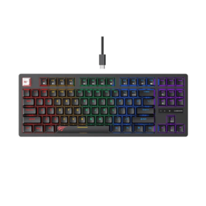 HAVIT HV-KB892L Gamenote | USB Mehanska RGB Tipkovnica | 87 Tipk TKL | Blue Switch | ANG Znaki | Gaming Tipkovnica
