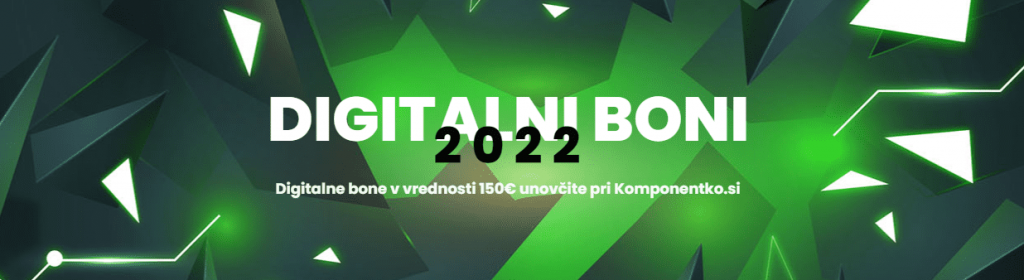 Iščete, kje lahko dobite največ za svoj digitalni bon 2022? Izkoristite ga pri www. Komponentko. Si in hkrati prejmite še strokovno podporo na področju računalništva
