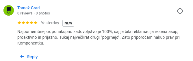 Mlacom in ponudbe ter kako pri komponentku odgovarjamo na njih 4 Komponentko mlacom ponudba konfigurator grafična kartica procesor računalniške komponente