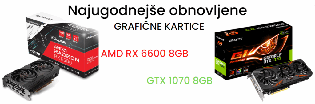 Iščete grafično kartico, ki za izjemno ugodno ceno ponuja največ zmogljivosti? Gtx 1070 8gb ali rx 6600 je prava izbira!