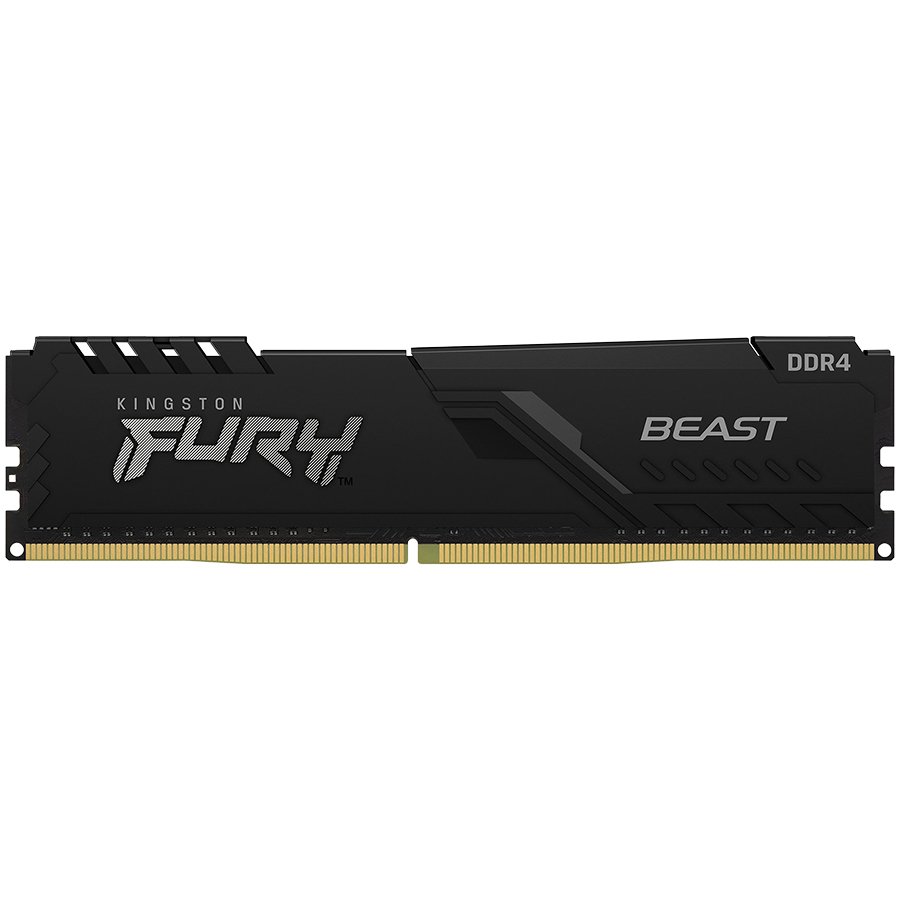 Kingston fury beast 8gb | 3200mt/s | ddr4 | cl16 | dimm | črna | ram pomnilnik 1 Komponentko kingston 8gb 3200mt/s ddr4 cl16 dimm fury beast black pomnilnik