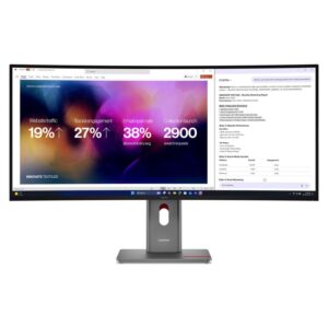 Lenovo ThinkVision P40WD-40 | 40" WUHD 5K2K | Thunderbolt 4 USB-C Dock | IPS Black 120Hz Curved | Poslovni Monitor
