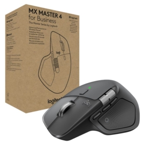 Logitech MX Master 4 For Business | Grafitna | Brezžična Ergonomska Miška Logi Bolt USB-C Bluetooth 8K DPI | Miška