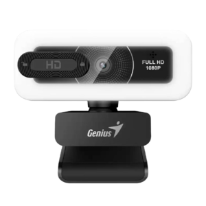 Genius FaceCam LIGHT | Full HD 1080p 30 FPS | Nastavljiva LED Osvetlitev | USB-A In USB-C | Črna | Spletna Kamera