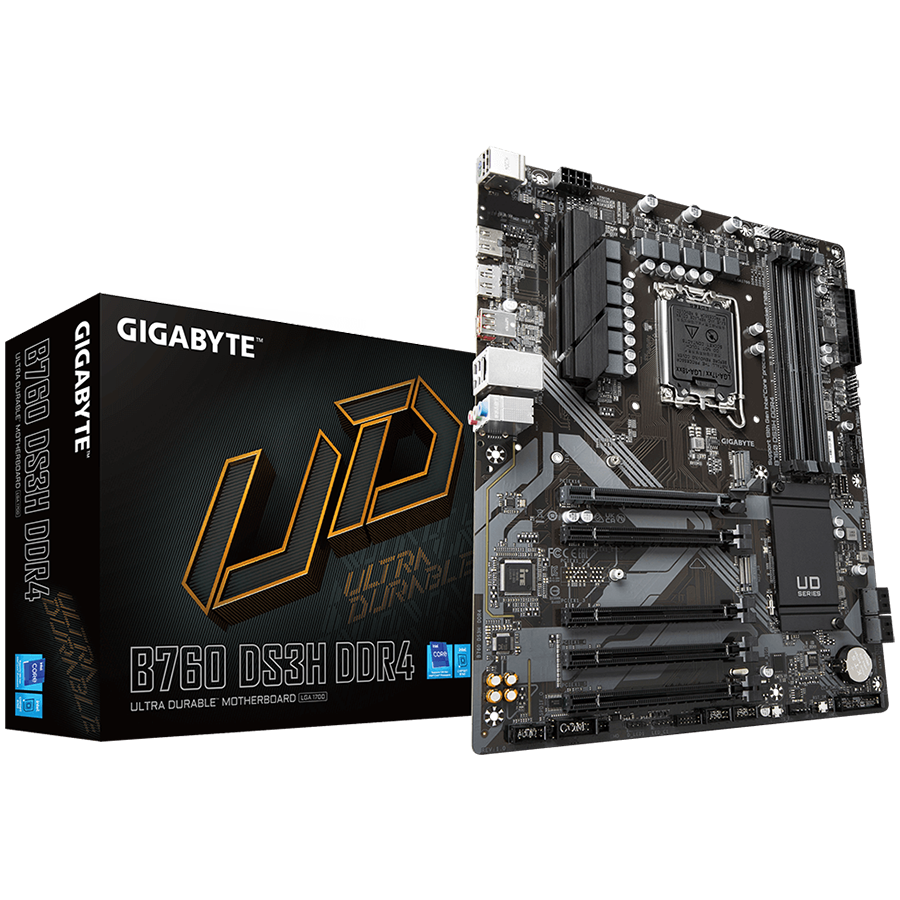 Gigabyte b760 ds3h ddr4 | lga 1700 | atx | matična plošča 1 Gigabyte b760 ds3h ddr4 - atx matična plošča komponentko