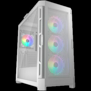COUGAR DUOFACE PRO | Mid Tower | Bela RGB | Kaljeno Steklo | Računalniško Ohišje