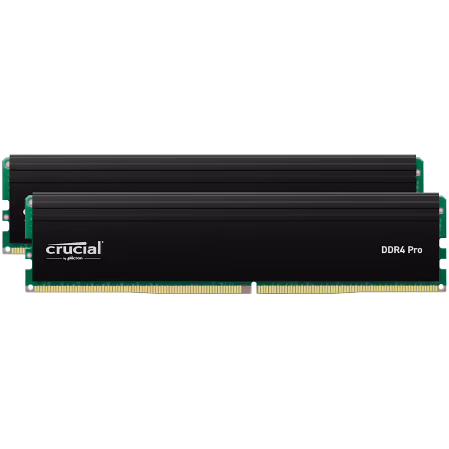 Crucial pro 64gb kit (2x32gb) | ddr4-3200 | udimm | cl22 | ram pomnilnik 1 Komponentko crucial pro 64gb kit (2x32gb) ddr4-3200 udimm cl22 (16gbit) pomnilnik