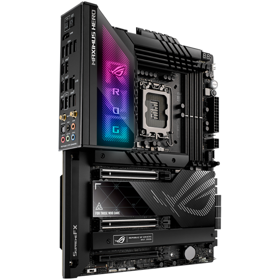 Asus rog maximus z790 hero | lga 1700 | atx | ethernet wifi 6e | bluetooth | aura sync | matična plošča 1 Asus rog maximus z790 hero lga1700 atx igralna matična plošča – intel z790 4xdimm ddr5 5xm. 2 6xsata pcie 5. 0 2. 5gb ethernet wifi 6e + bluetooth 1xhdmi 2x vrata intel thunderbolt 4 (usb type-c) s podporo za aura sync komponentko