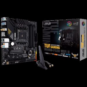 ASUS TUF GAMING B550M-PLUS WIFI II | AM4 | mATX | Ethernet WiFi 6 | Bluetooth | HDMI Displayport | Aura Sync RGB | Gaming Matična Plošča
