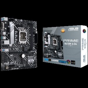 ASUS PRIME H610M-A D4-CSM | LGA1700 | mATX | DDR4 | DisplayPort HDMI | Matična Plošča