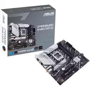 ASUS PRIME B760M-A WIFI D4 | LGA1700 | mATX | Intel B760 | DDR4 | Matična Plošča