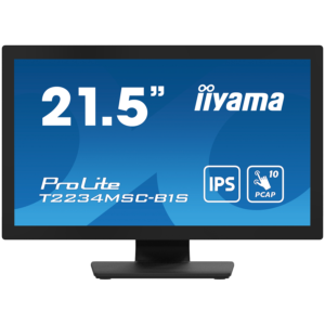 IIYAMA T2234MSC-B1S | 22" (55,88cm) | 1920x1080 Full HD | Touchscreen | IPS LED | 350 cd/m² | 1000:1 | 8ms | VGA HDMI DP | Krasen monitor z občutljivostjo na dotik