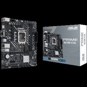 ASUS PRIME H610M-D D4 | LGA1700 | mATX | Intel H610 | DDR4 | Matična Plošča