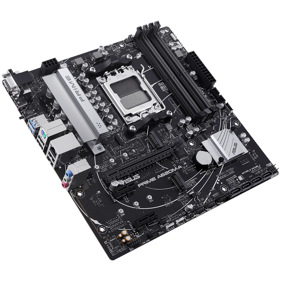 Asus prime a620m-a-csm | am5 | matx | aura sync rgb lighting | matična plošča 1 Asus prime a620m-a-csm am5 matx mb – amd a620 4xdimm ddr5 2xm. 2 4xsata pcie 4. 0 1gb ethernet 1xd-sub 1xdisplayport 1xhdmi aura sync rgb lighting 139,00€ komponentko