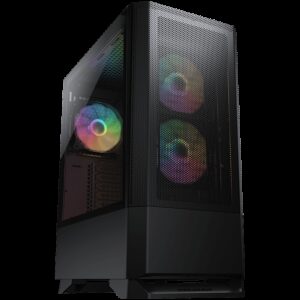 COUGAR | MX430 Mesh RGB Black | Mid Tower | Mesh Front Panel | Računalniško Ohišje