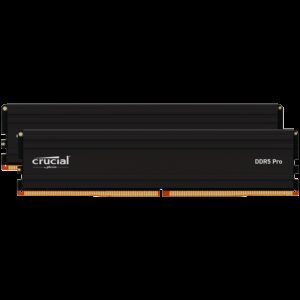 Crucial Pro | 64GB Kit (2x32GB) | DDR5-5600 | UDIMM | CL46 | Pomnilnik