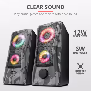 Trust GXT 606 Javv RGB-Illuminated 2.0 | RGB Camo | Komplet Zvočnikov