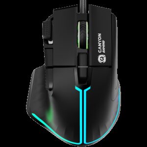 CANYON Fortnax GM-636 | Črna RGB | Žična Miška