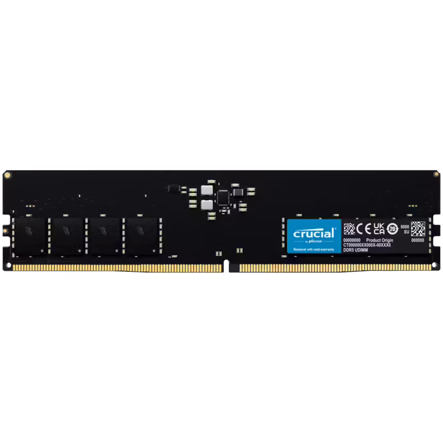 Crucial ddr5-5600 | 32gb | 5600mhz | udimm | pomnilnik 1 Crucial 32gb ddr5-5600 udimm cl46 (16gbit) pomnilnik komponentko