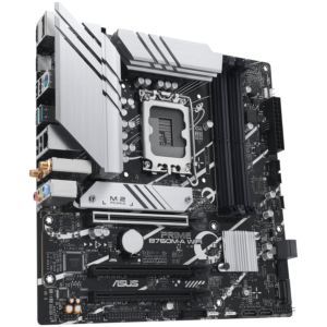 ASUS PRIME B760M-A WIFI | Intel B760 LGA1700 DDR5 | 2× M.2 | WiFi 6 | 2.5Gb LAN | mATX Osnovna Plošča