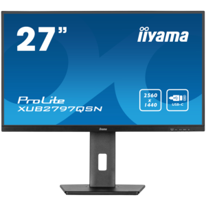 IIYAMA Monitor ProLite XUB2797QSN-B1 | 68,6cm (27") | IPS | 2560x1440 | 100Hz | HDMI Displayport | 4xUSB USB-C | Poslovni Monitor