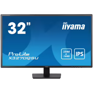 IIYAMA Monitor LED X3270QSU-B1 | 80cm (31.5") | IPS | 2560x1440 | 100Hz | HDMI Displayport USB | 2K Monitor