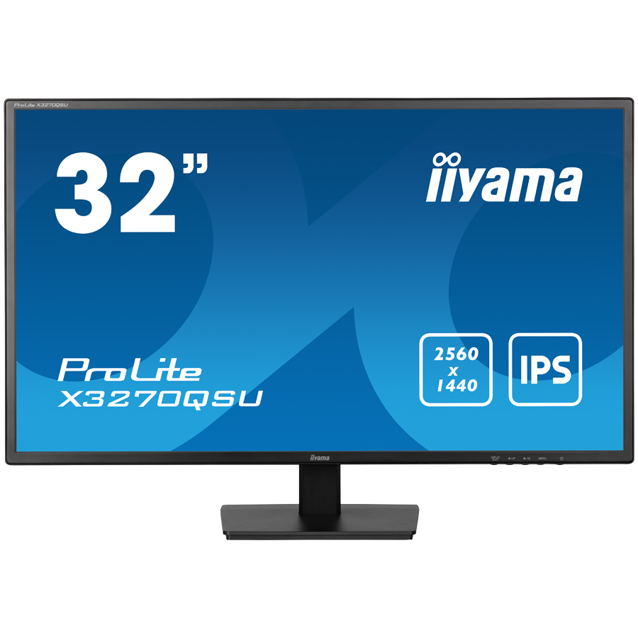 Iiyama monitor led x3270qsu-b1 | 80cm (31. 5") | ips | 2560x1440 | 100hz | hdmi displayport usb | 2k monitor 1 Iiyama monitor led x3270qsu-b1 31. 5" ips wqhd 2560 x 1440 @100hz 250 cd/m² 1200:1 3ms hdmi dp usb hub height, swivel, tilt komponentko