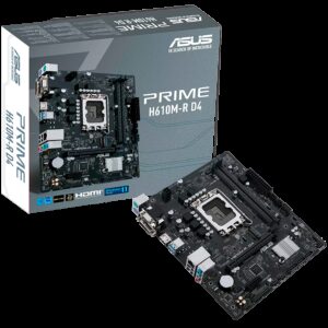 ASUS PRIME H610M-R D4-SI | LGA 1700 | mATX | DVI HDMI | Matična Plošča